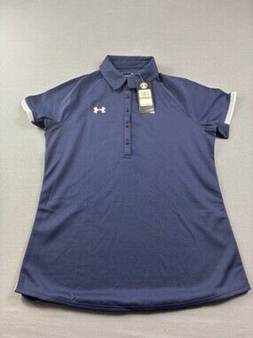 NWT Under Armour Women’s Heat Gear Golf Polo Shirt Top- Size Small